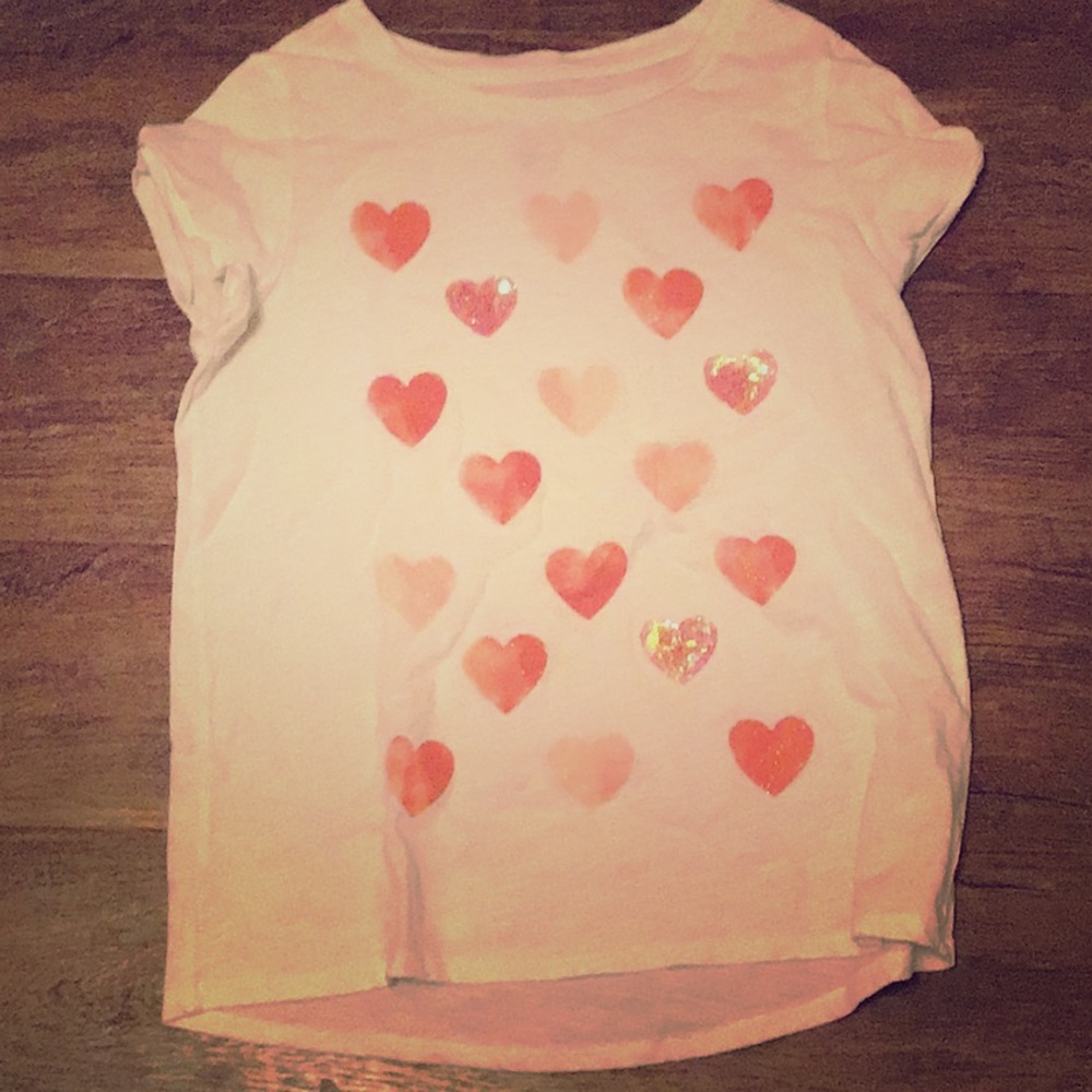 Sequin Heart Tee Shirt
